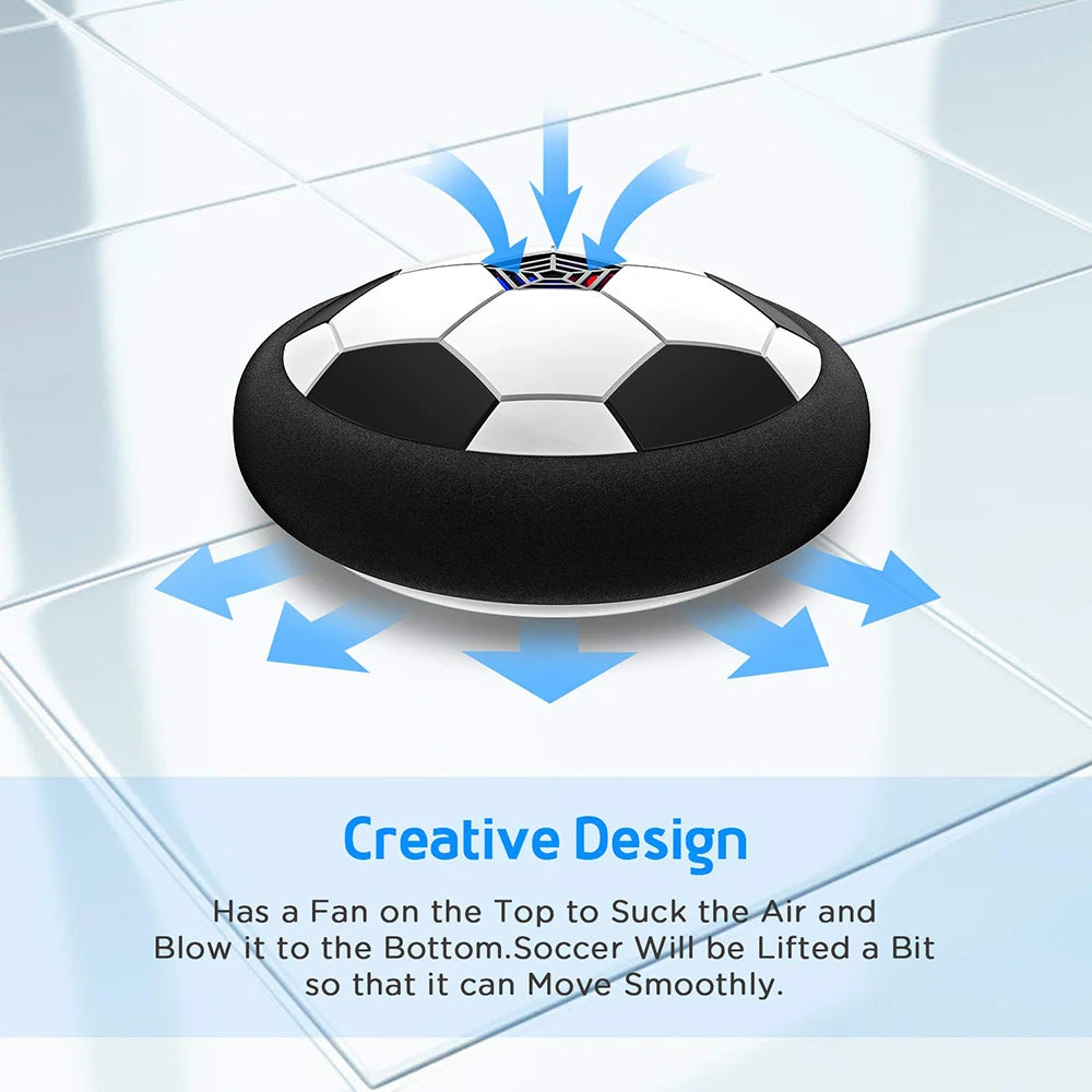 Hover balón de fútbol juguetes para niños Fútbol flotante eléctrico con luz LED música balón de fútbol juego al aire libre juguetes deportivos para niños