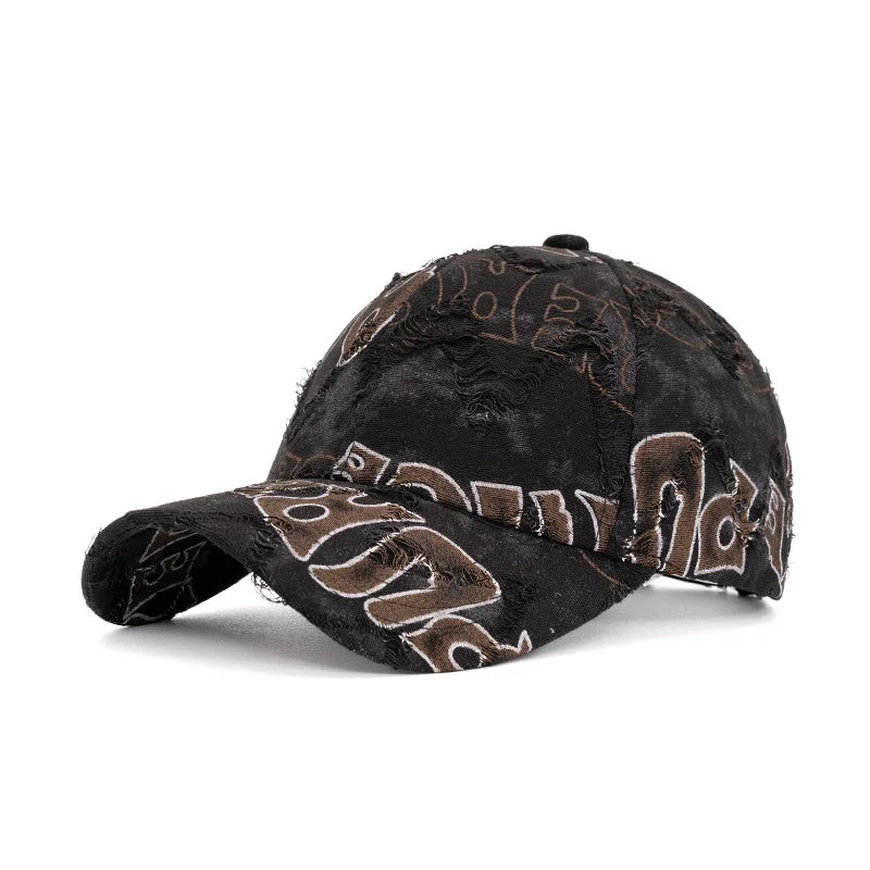 Gorra de béisbol marrón FS Fashion con letras para hombres, sombrero de lujo para mujeres, gorra de camionero informal, gorras streetwear de hip-hop, gorra de mujer