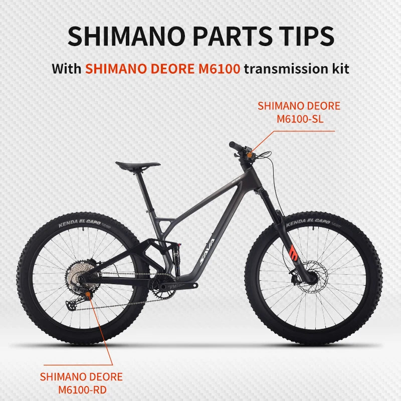 VTT Fibre de Carbone 27,5 Pouces 12 Vitesses — Plein Choc Kit Transmission