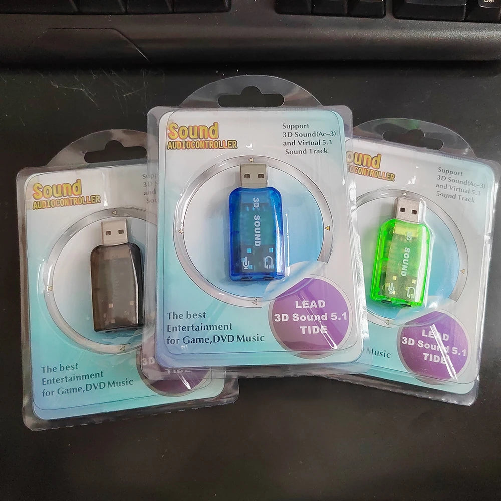 Carte Son USB Externe 5.1 Canaux — Interface Audio Indépendante PC & Laptop