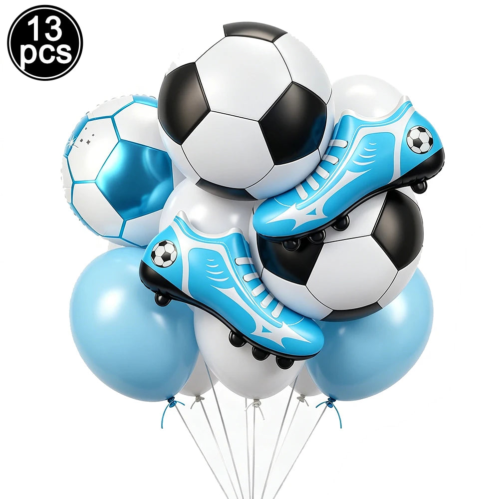 Ballons Aluminium Thème Football — Décoration Fête Anniversaire & Baby Shower Enfant