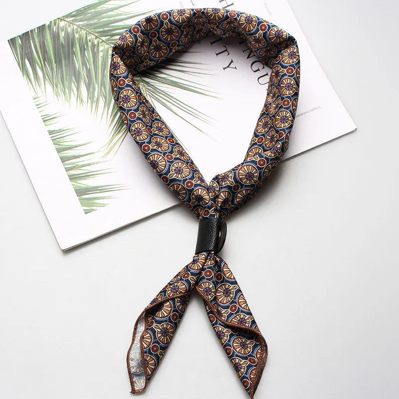 Petit carré écharpe pour hommes et femmes 60x60cm — accessoires, Ascot, cravate