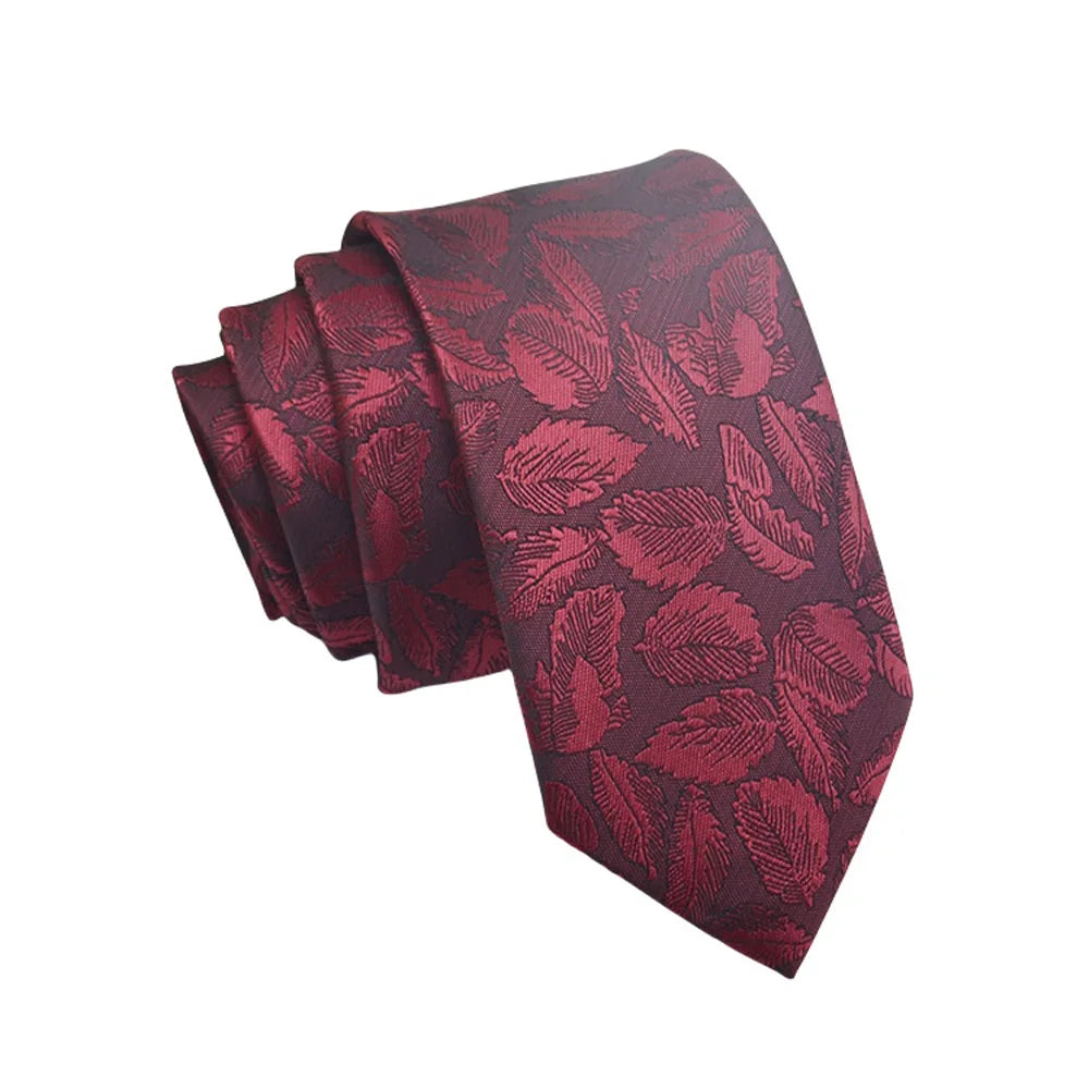 Corbata de jacquard de alta calidad para hombre, diseño floral de 8 cm, accesorios de corbata para uso diario, camisa, traje, corbata, regalos para fiestas de boda, corbata