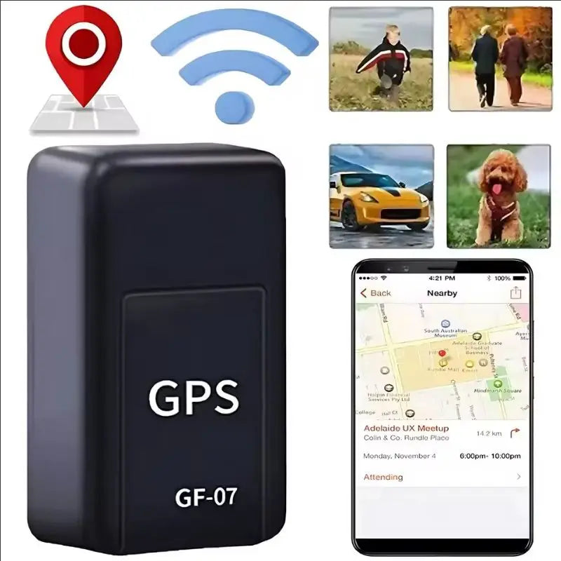 Mini dispositivo de rastreo Gps portátil Gf07, localizador Gps de vehículos, magnético potente, antipérdida, posición Gps precisa, aplicación