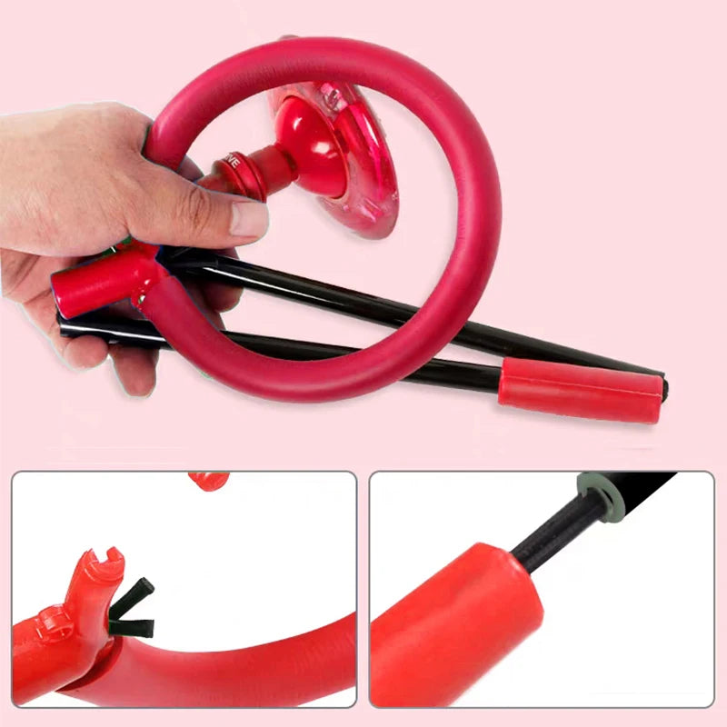 Bolas de rebote intermitentes elásticas, auto luminosas, anillo de salto giratorio para niños y adultos, conjunto de fitness, bola de giro de una sola pierna, regalo novedoso