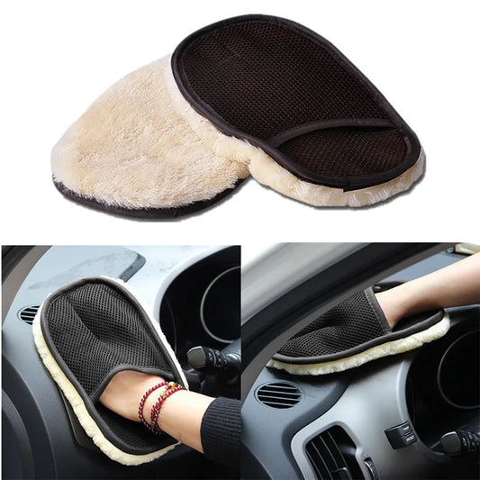 Microfiber chenille car wash mitt, soft, auto, books, paint, washing, care tools
