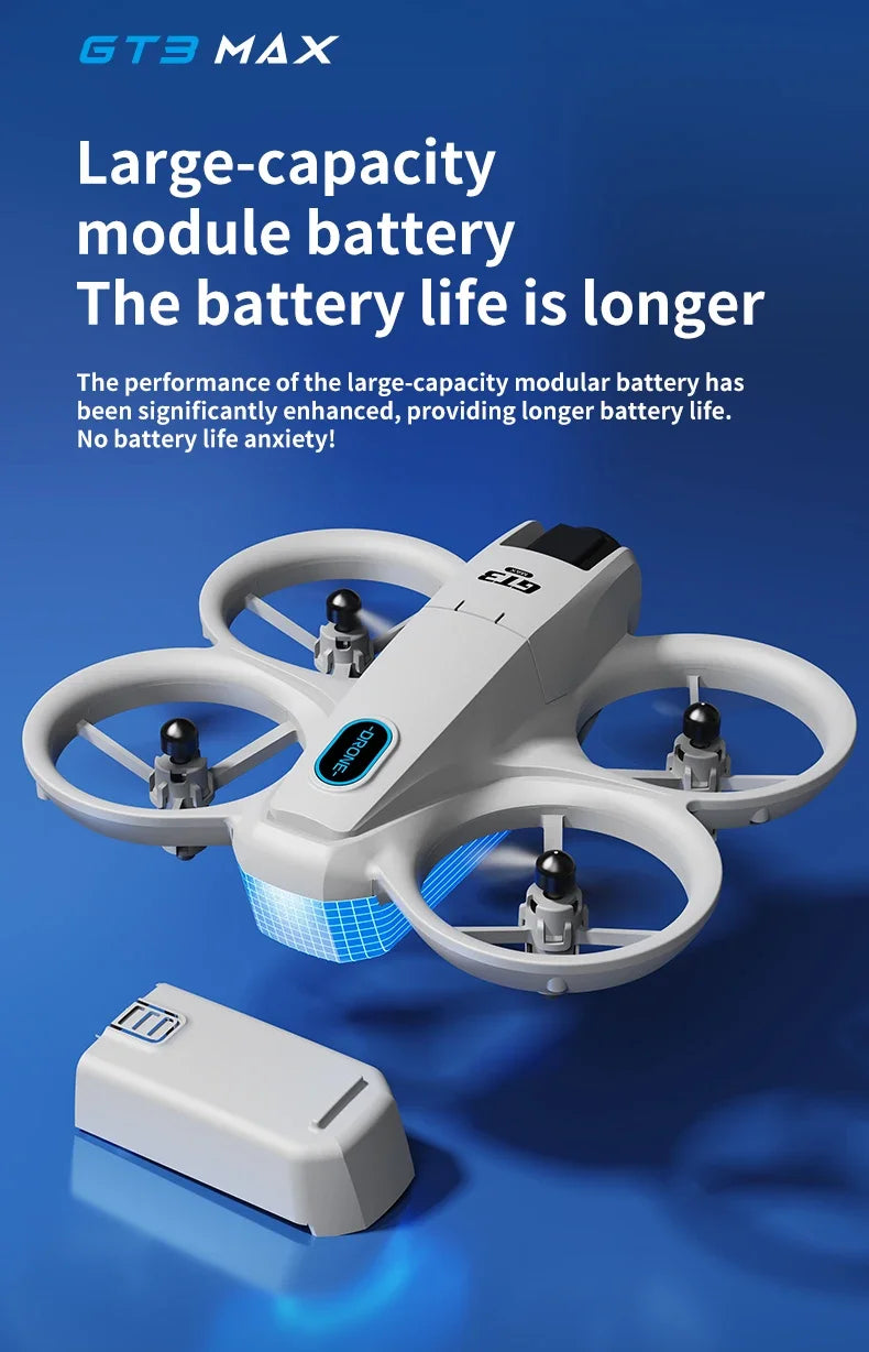 Drone 8K HD — grand écran, flux optique, moteur brushless, évitement intelligent d'obstacles, UAV