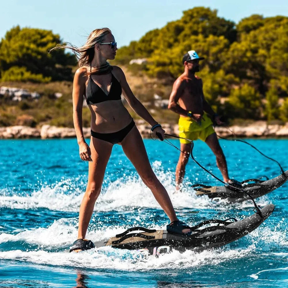 Tabla de surf eléctrica de fibra de carbono para adultos con propulsión a chorro, de alta velocidad de 10 kW, con 3 colas inteligentes