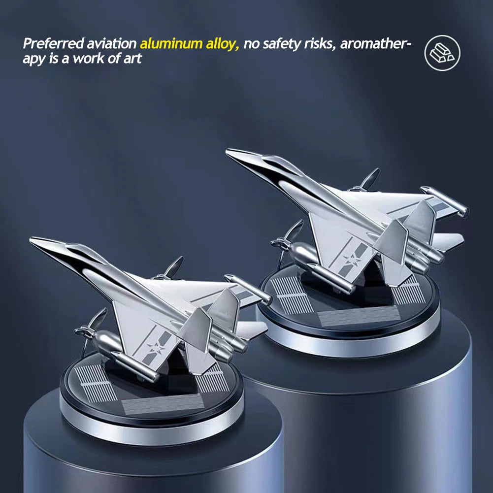 Parfum de voiture aromathérapie voiture énergie solaire désodorisant de voiture avion rotatif aromathérapie diffuseur d'huile parfum durable