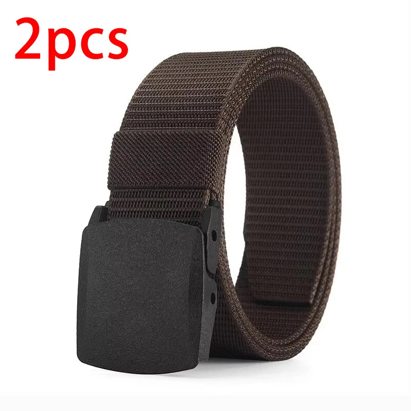 Ceinture Toile Nylon Sans Métal — Sport Extérieur Jeans Homme Femme