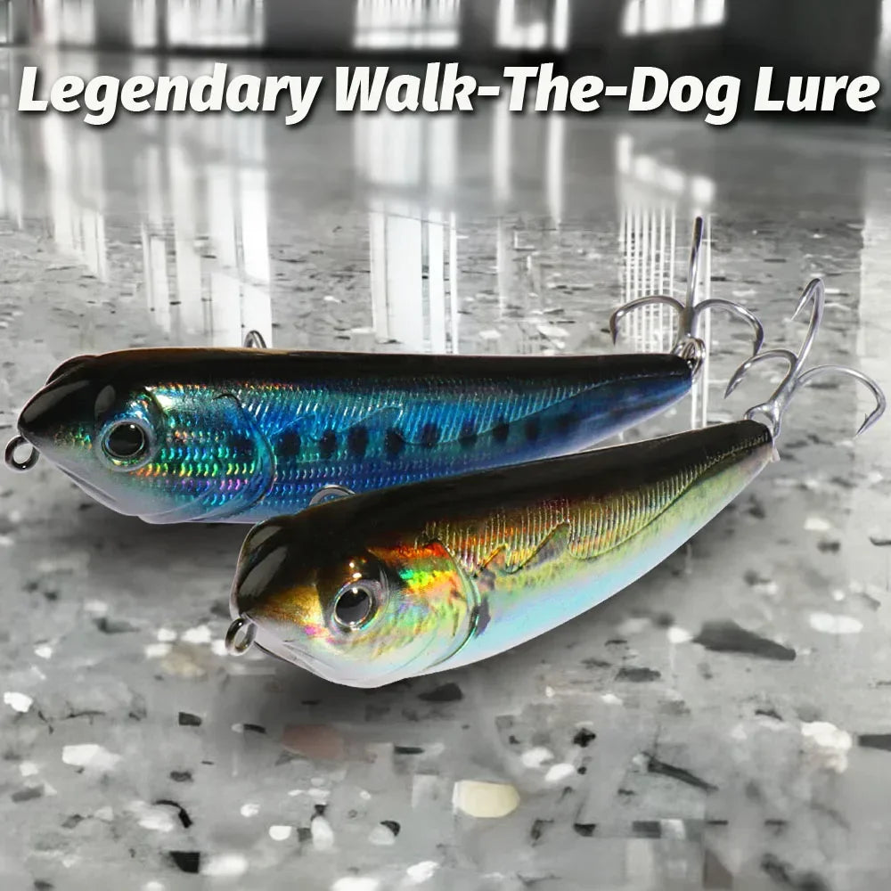 Marcher le chien Topwater leurre de pêche 15g 11 cm flottant crayon appât 3D Swimbait crochet Popper Pesca Wobbler vairon équipement manivelle