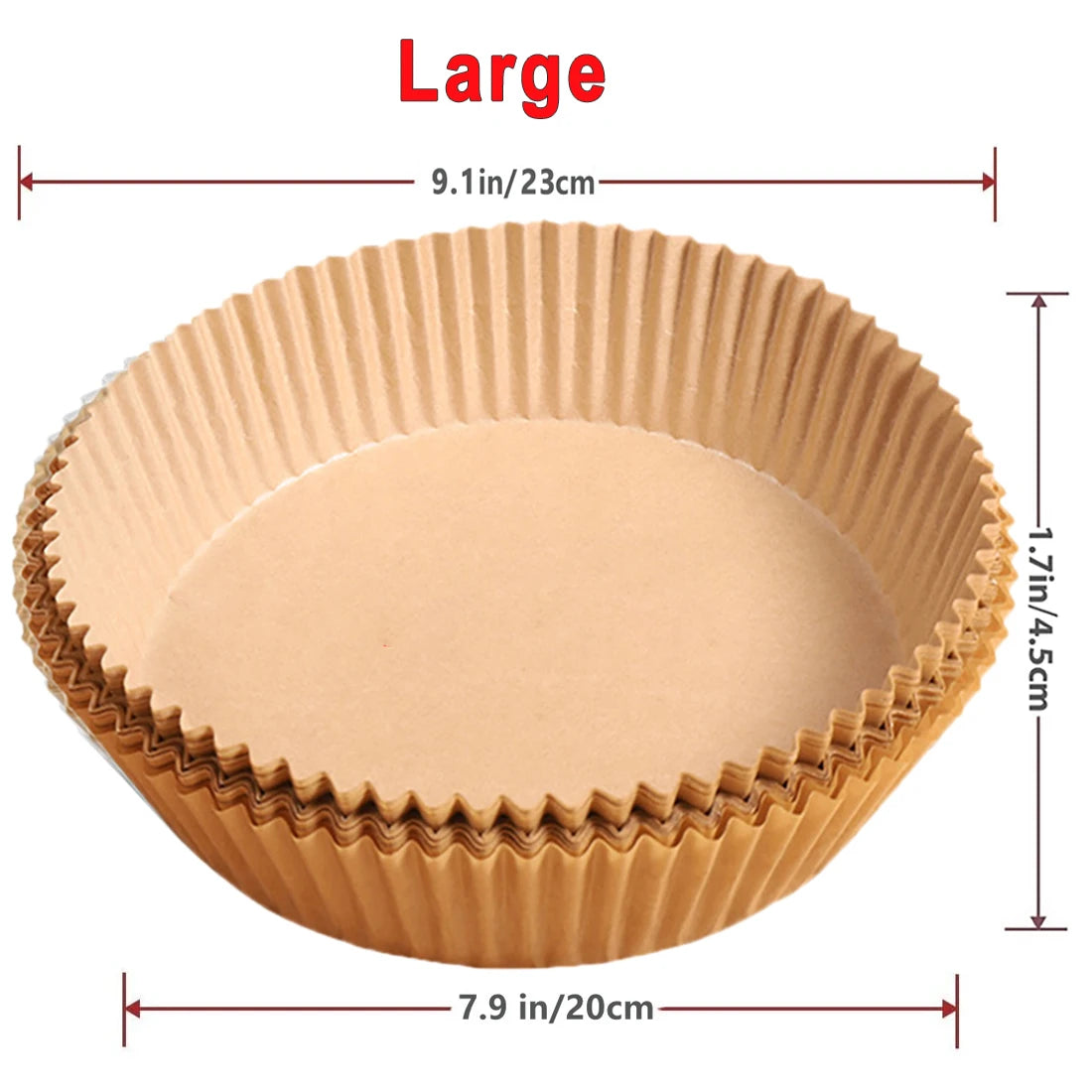 Papier antiadhésif pour friteuse à air et poulet, papiers de cuisson ronds, doublures en papier, accessoires de cuisine, 50 pièces, 100 pièces