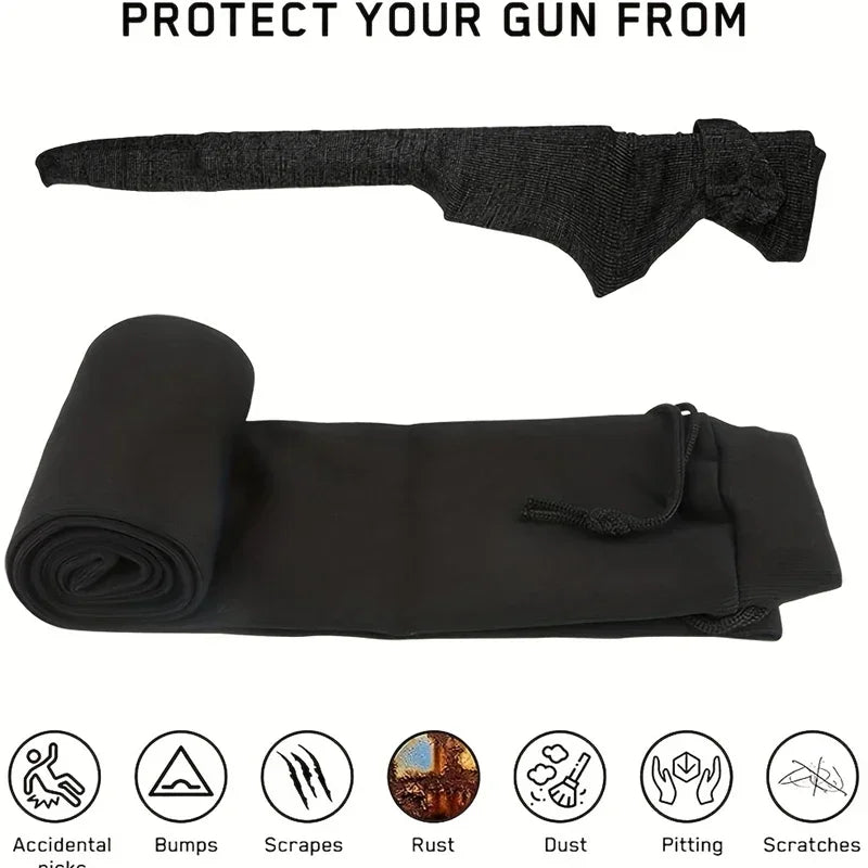 Chaussette en polyester traitée au silicone pour fusil de chasse, housse de protection, sac de pêche, étui, manchon de tir, le plus récent