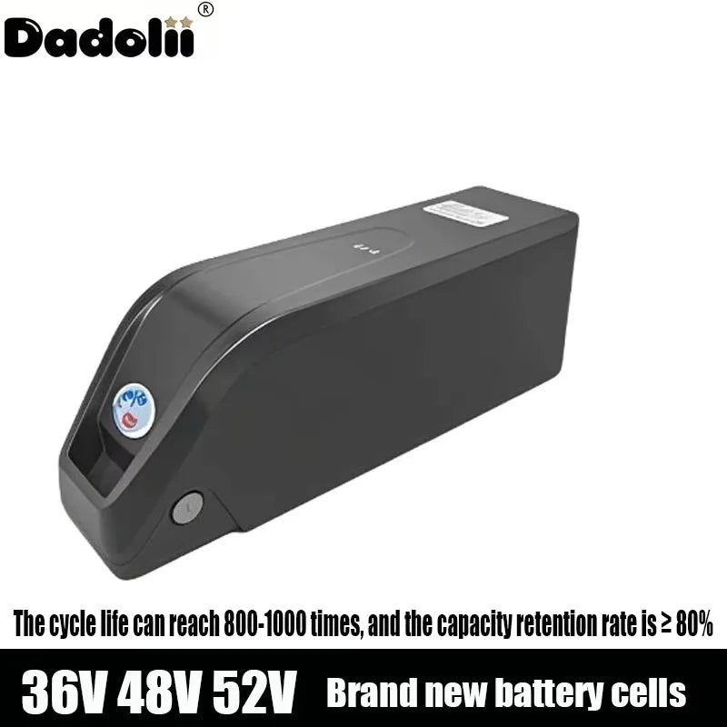 Batería Hailong BatBR para Bicicleta Eléctrica, 36V, 48V, 52V, 20Ah, 24Ah, Bicicleta de montaña, 18650, 21700, 1000, 750W, Bafang 500W,