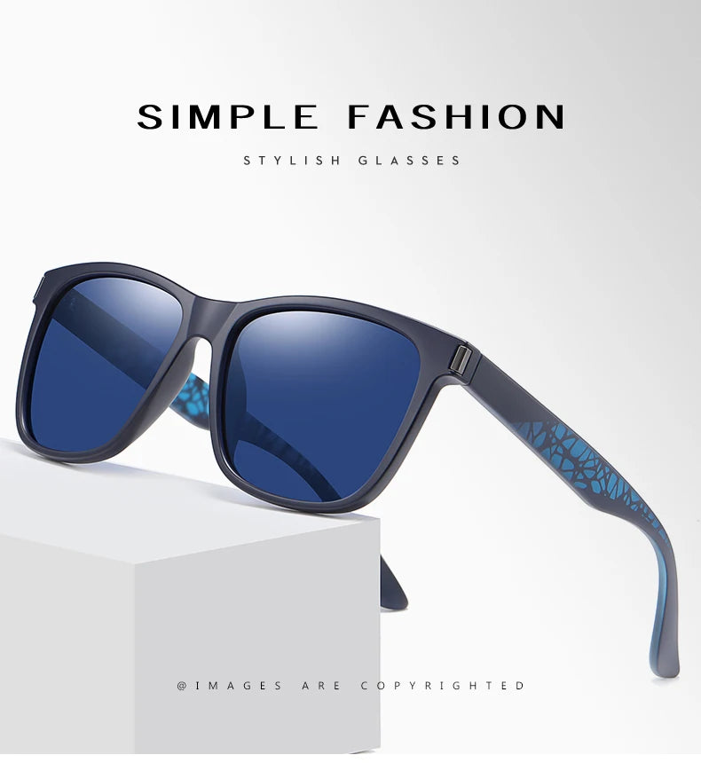 Classique Vintage lunettes de soleil polarisées homme mode léopard cadre rétro lunettes femme UV400 Anti-éblouissement lunettes de soleil homme