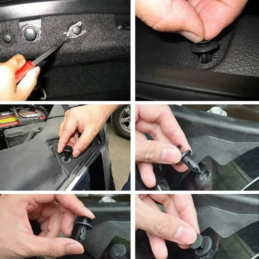 New Automatic Fastening Clips, Mixed Retainer Pin for Car Body, Rivet, Bumper Door Trim Panel Fastener Kit, Car Clips Retainer Tools