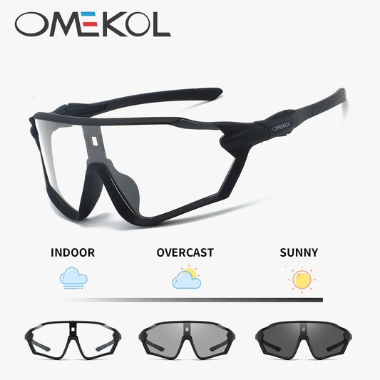 Gafas de ciclismo fotocromáticas, gafas de sol deportivas para bicicleta para hombres y mujeres, gafas de bicicleta MTB, gafas de sol de béisbol y sóftbol