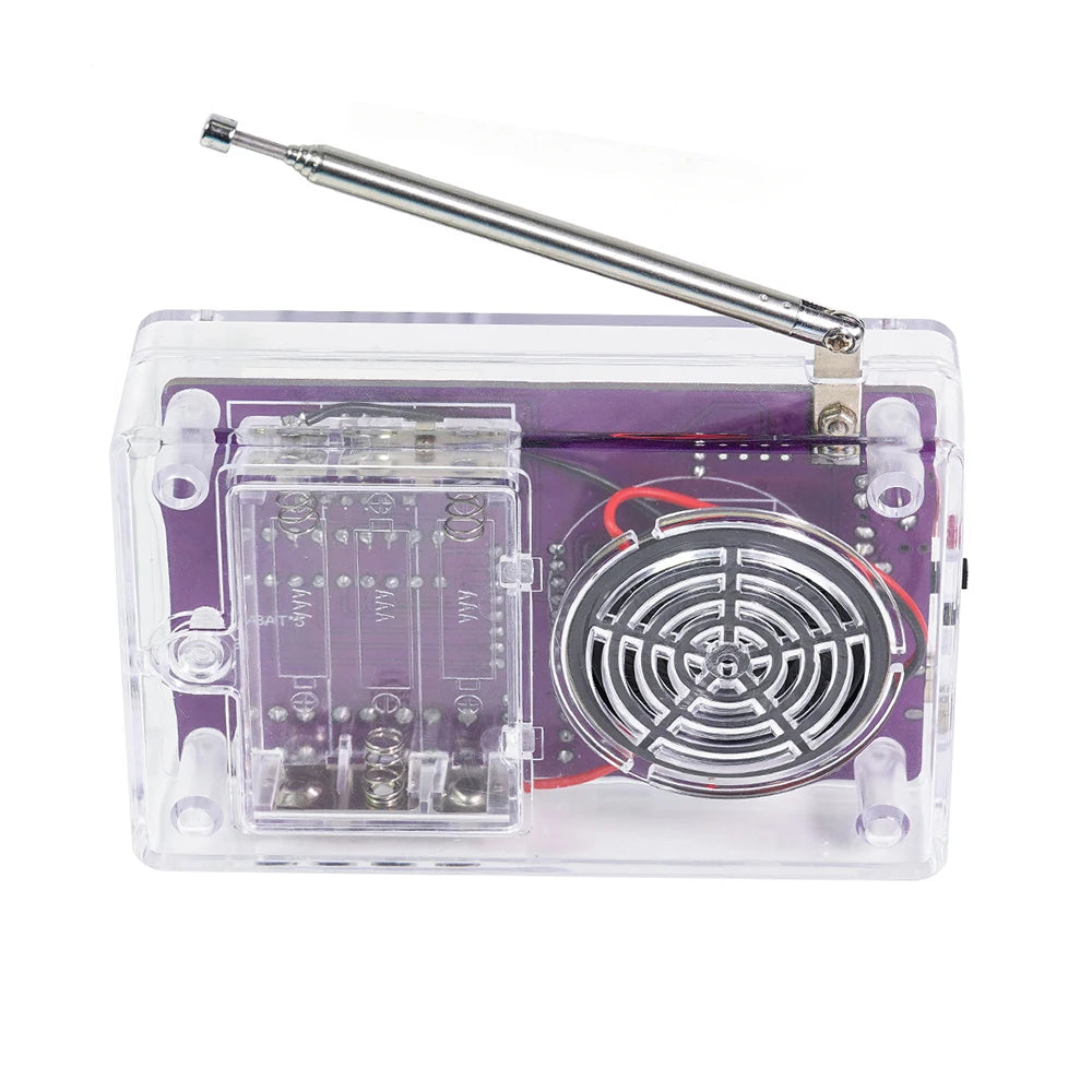 Kit électronique radio FM réglable avec affichage numérique, soudure de pratique de projet, mort, bricolage, 87-108MHz, RDA5807S