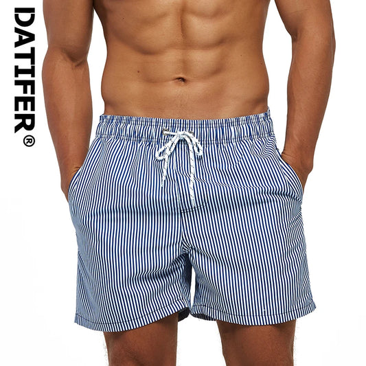 DATIFER été hommes plage impression Shorts maillots de surf Fitness entraînement troncs vêtements de sport pour hommes avec poches pantalons