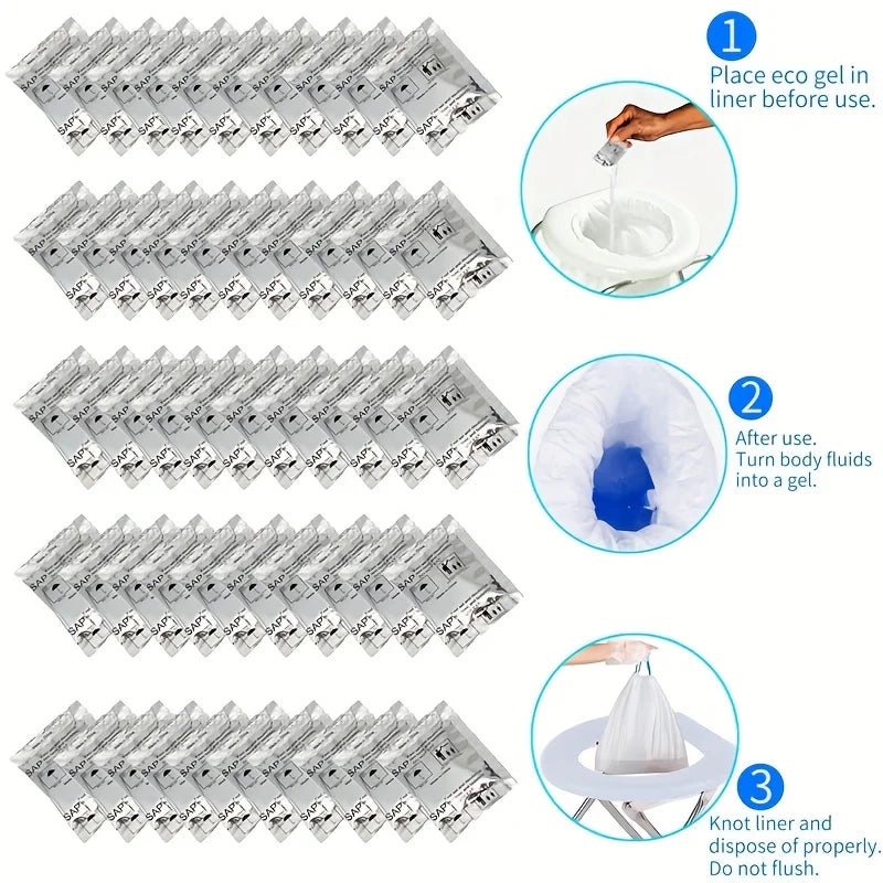 10/20 pièces Camping en plein air toilette solidification d'urine désodorisant voiture pliante toilette Absorption d'eau Coagulation désodorisant d'urine