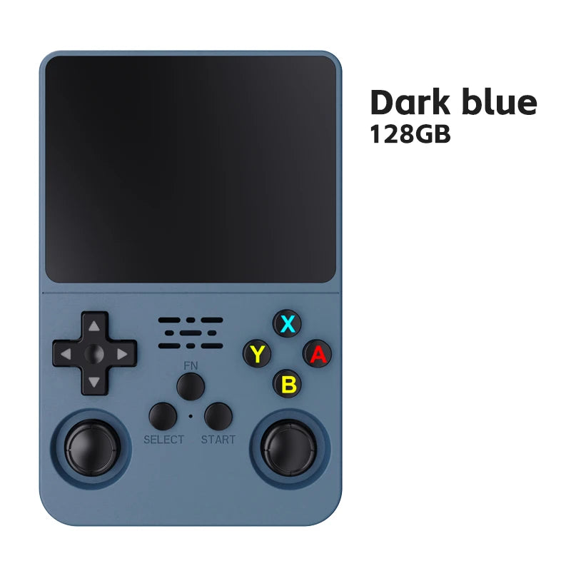 R36S ARKOS Consola de videojuegos portátil retro de 3,5 pulgadas IPS con múltiples colores disponibles, pantalla de reproductor portátil, 64GB de juegos