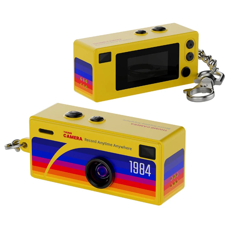 Mini cámara llavero de 0,96 pulgadas, cámara de acción retro, compatible con tarjeta de memoria, 1080P, cámara de vídeo muy pequeña, grabadora de vídeo