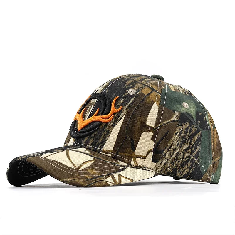 Nueva gorra de béisbol de camuflaje, gorras de pesca para hombre, caza al aire libre, sombrero de jungla de camuflaje, gorra táctica de Airsoft para senderismo