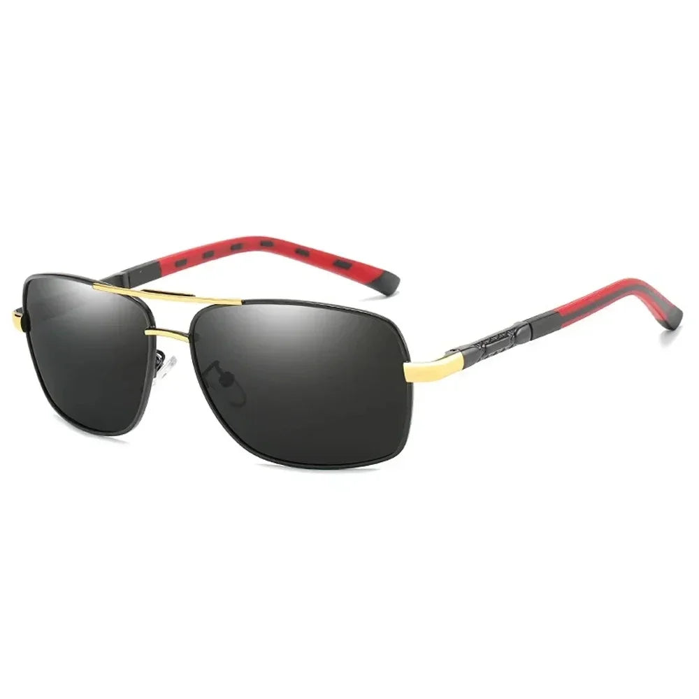 Lunettes de Soleil Femme Polarisées Dégradé — Lentille Carrée, Rétro, Conduite