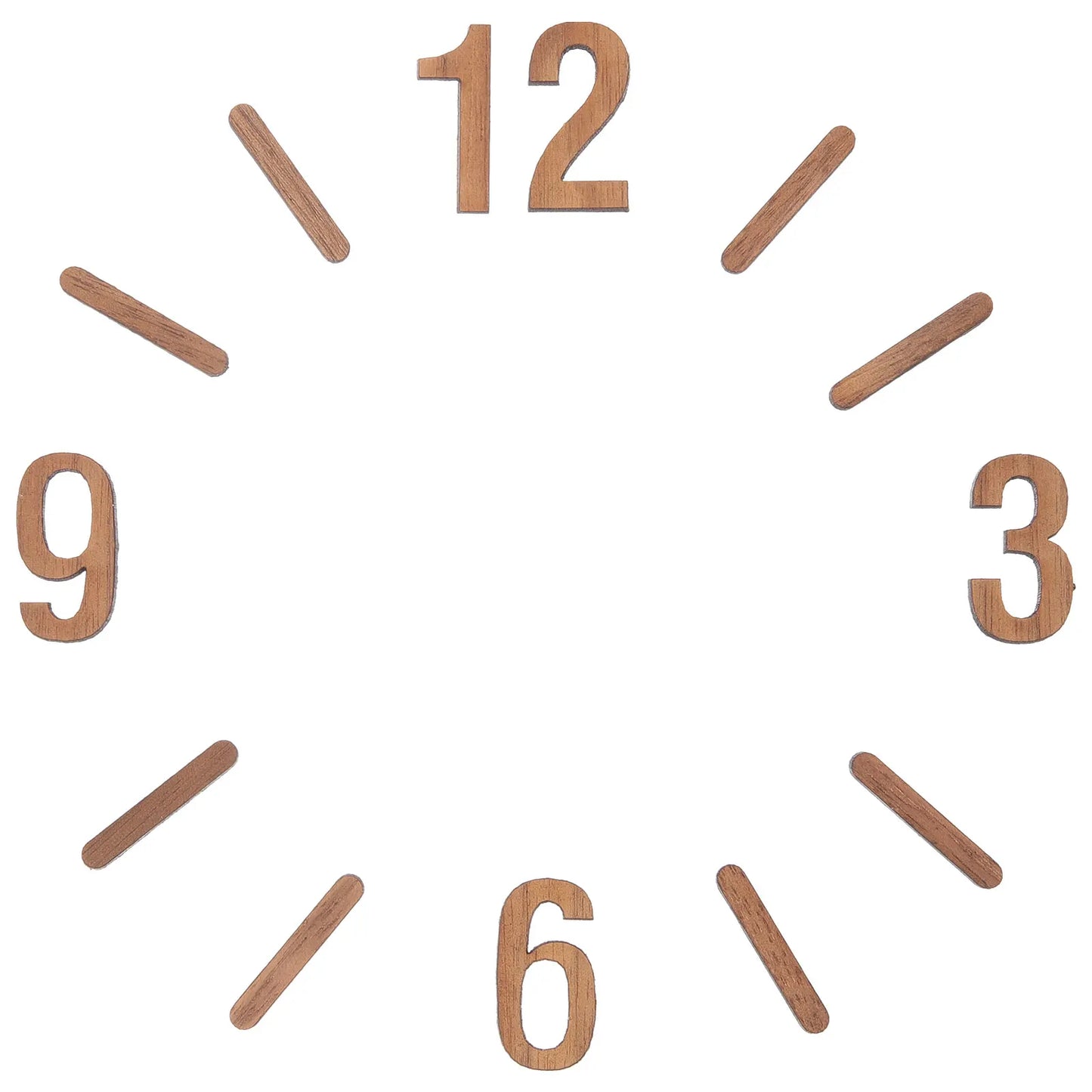Reloj de pared de madera, bricolaje, números de reloj, kit de reemplazo de números de reloj digital, relojes de pared, mecanismo de reloj de pared