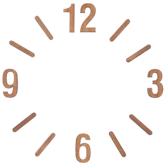 DIY Wooden Wall Clock Numerals Clock Numbers Kit Replacement Clock Numerals Digital Wall Clocks Reloj Pared Clock Mechanism