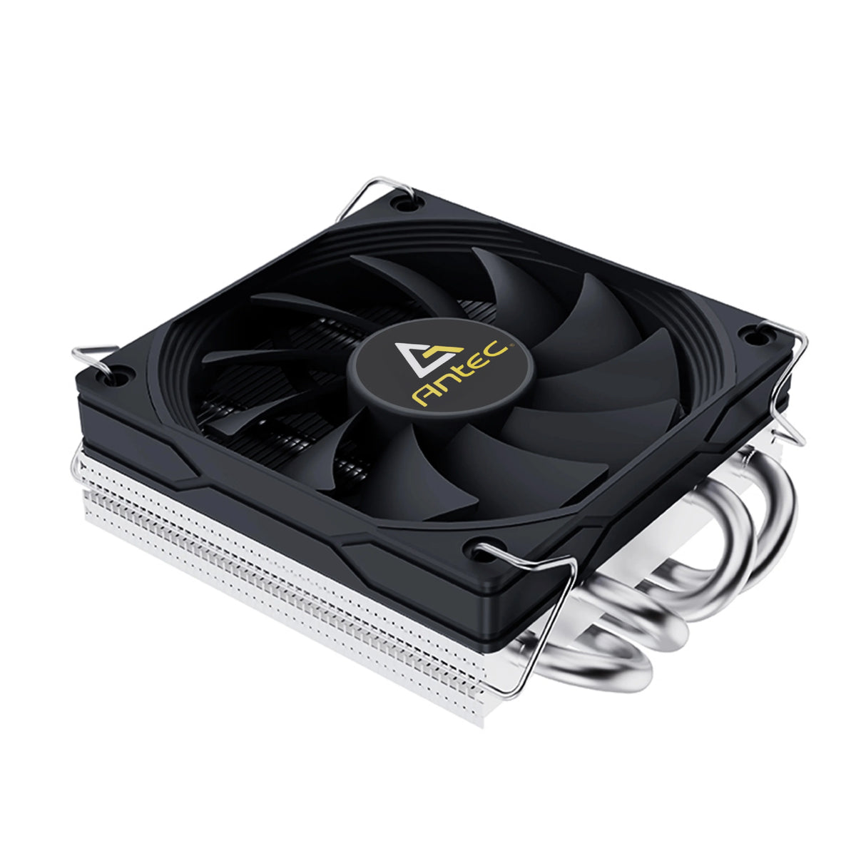 Antec A37 37mm ITX refroidisseur de processeur à profil bas 92mm ventilateur PWM 130W-TDP pour Intel/AMD 12.8 W/m.K pâte, Compatible I5-12400F/Ryzen-7500F