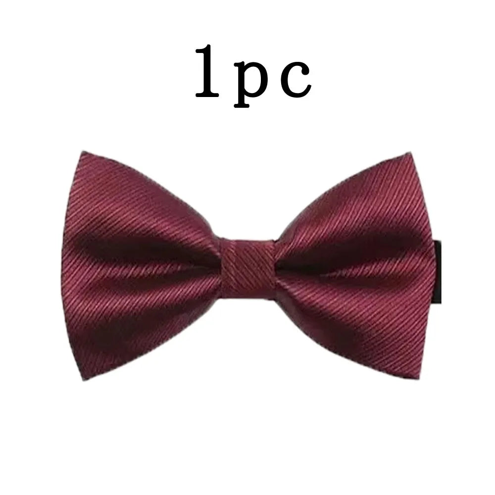 Nœud Papillon Homme Mariage Réglable Classique — Noir Double Cravate Cadeau Affaires