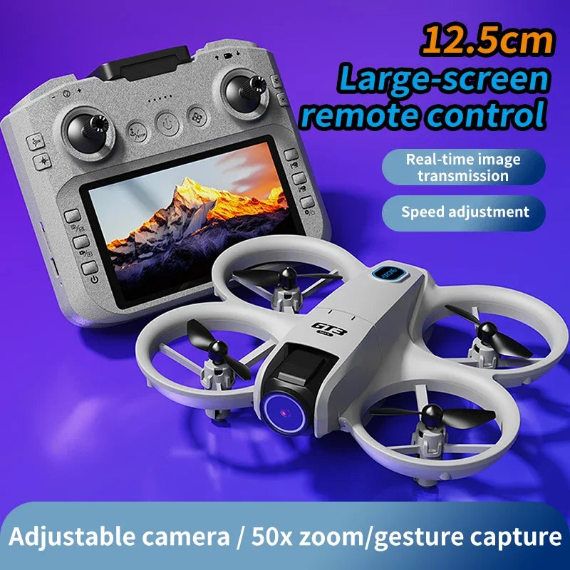 2025 New GT3 MAX Drone 8K HD 4.3" Remote Control Helicopter Headless Mode 360° Flip Quadcopter Toys Mini Drone for Children Toy Gifts