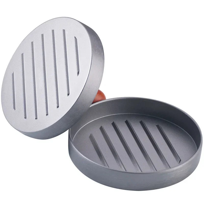 Presse à hamburgers antiadhésive, avec papier ciré, en aluminium, pour cuisine, barbecue, gril