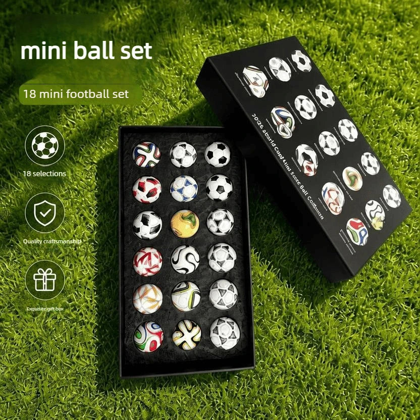 Ensemble 15 Mini Ballons de Football Collection PVC/PU 3,8 cm — Souvenir Sport & Cadeau Fan