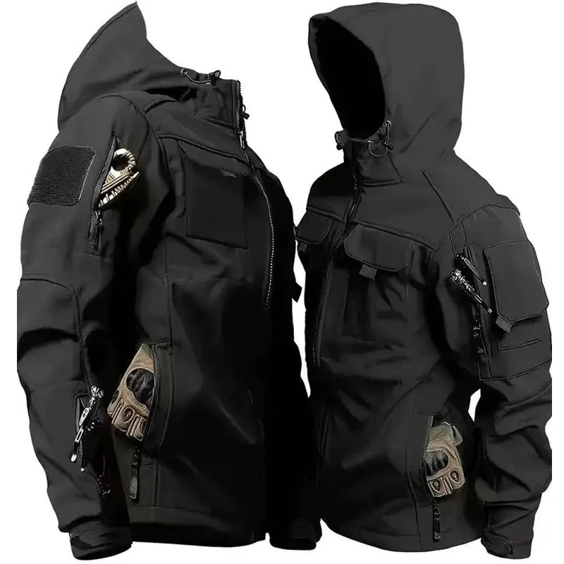 Vestes polaires de Combat militaire tactique d'hiver pour hommes, manteau chaud de randonnée en plein air, Camping, escalade, multi-poches, Trekking décontracté
