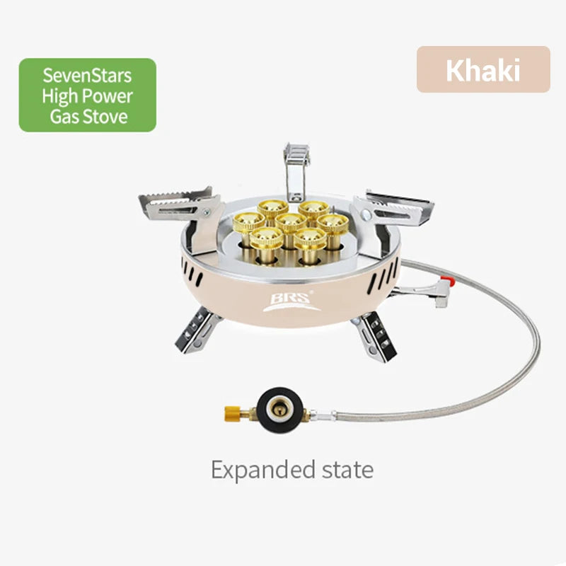 BRS – cuisinière à gaz de Camping 3/7 cœurs, brûleur touristique Portable haute puissance, allumage électronique extérieur, four de Camping, équipement de pique-nique