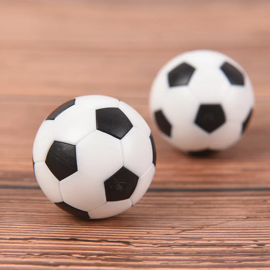 2 piezas de resina negra blanca mesa de fútbol balón de fútbol de bebé Fussball 32mm