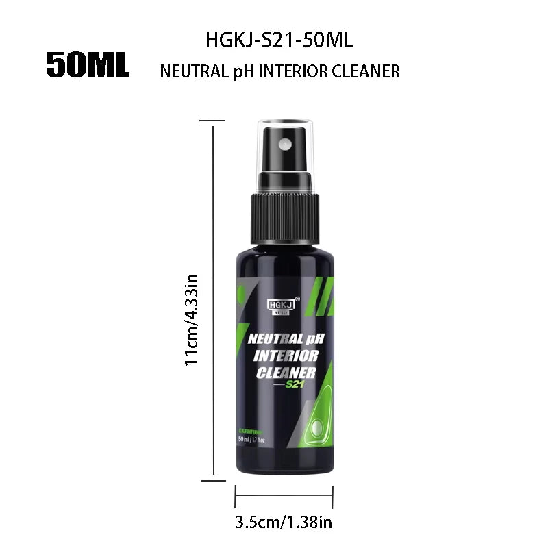 Car Interior Cleaner, Roof Cleaner, Leather, Flannel, Woven Fabric, Waterless, Multi-Purpose Automotive Dashboard Cleaning Tool HGKJ S21
