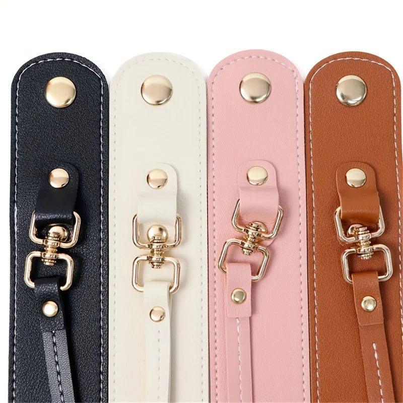 Vintage Leather Glove Holder Strap with Clasp, Leather Towel Holder for Handbag, Hat Strap, Outdoor Camping for Women