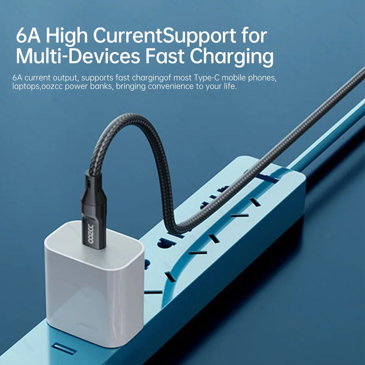 OOZCC Cable de pantalla LCD Watt, transferencia de datos de cable USB tipo C de carga ultrarrápida máxima de 120 W, USB A a Lightning para IPhone14 Pro