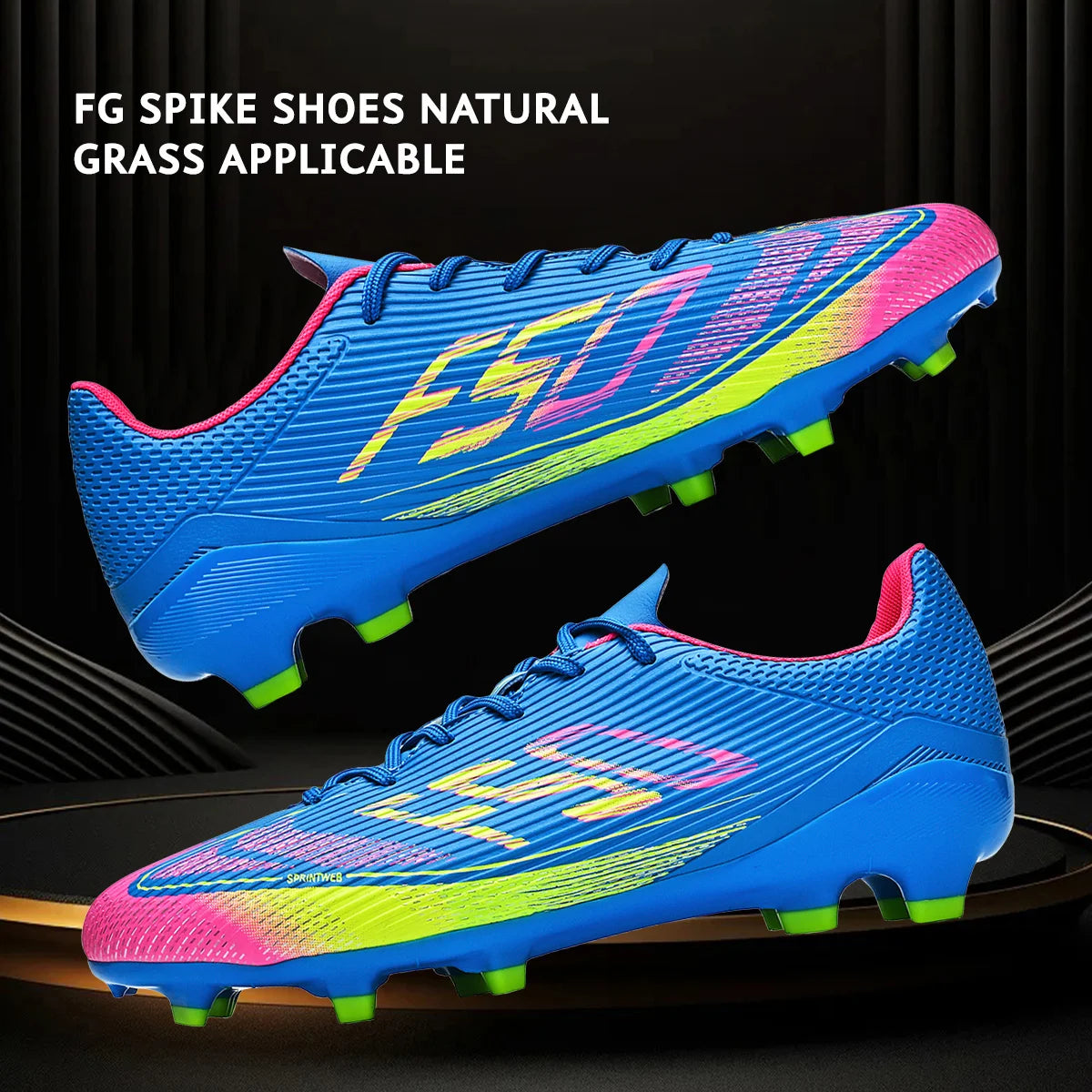 Chaussures de Football AG/FG Crampons Longs TPU — Antidérapantes Unisexe