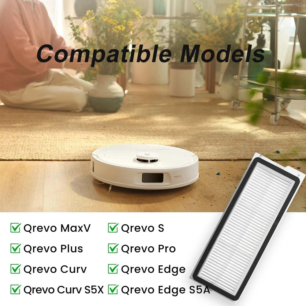 Accesorios de repuesto para aspiradora Robot Roborock P10 pro/Q Revo Pro/Q Revo S/Q Revo Maxv/QRevo Plus, piezas de filtros HEPA