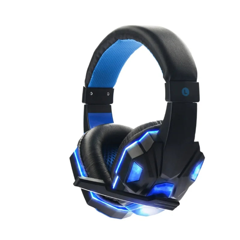 Auriculares de juego de graves con micrófono, audífonos supraaurales, sonido estéreo, jugador, sauna, teléfono, videojuego, cancelación de ruido, micrófono para PC