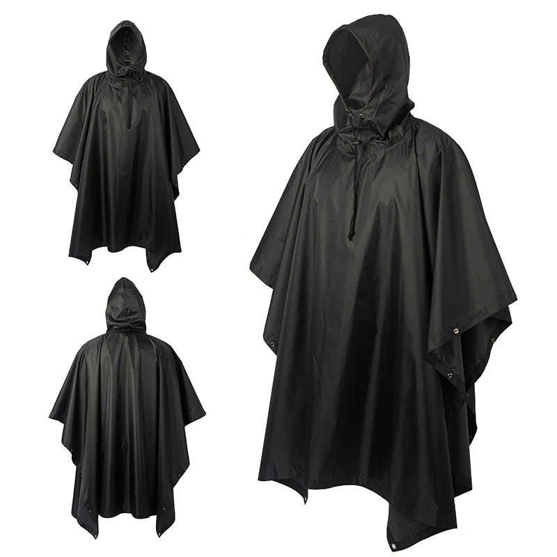 Poncho de Camouflage respirant pour l'extérieur, imperméable tactique de Jungle, observation des oiseaux, randonnée, chasse, combinaison Ghillie, équipement de pluie de voyage