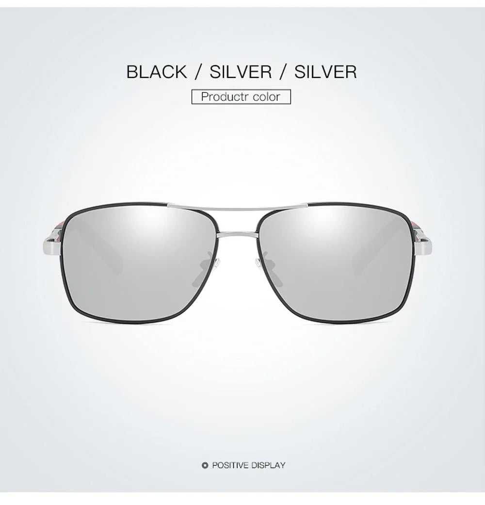Lunettes de Soleil Femme Polarisées Dégradé — Lentille Carrée, Rétro, Conduite