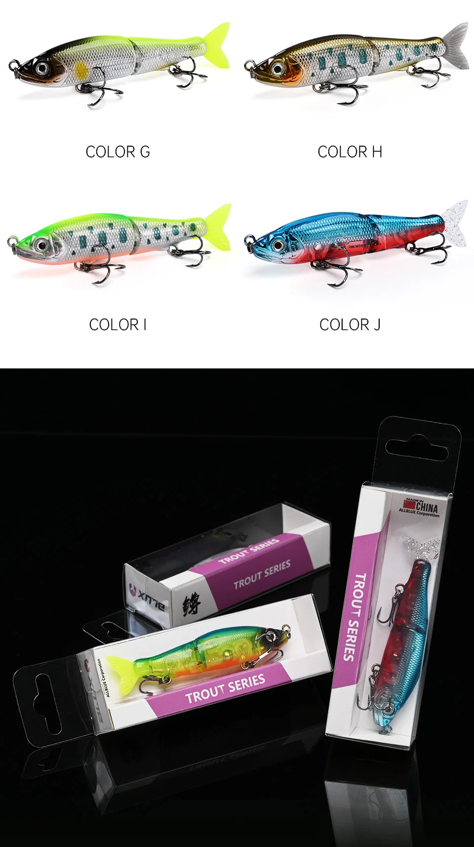 BLUX JACK CLAW 70S — Swimbait Articulé 70mm 4.6g Coulant
