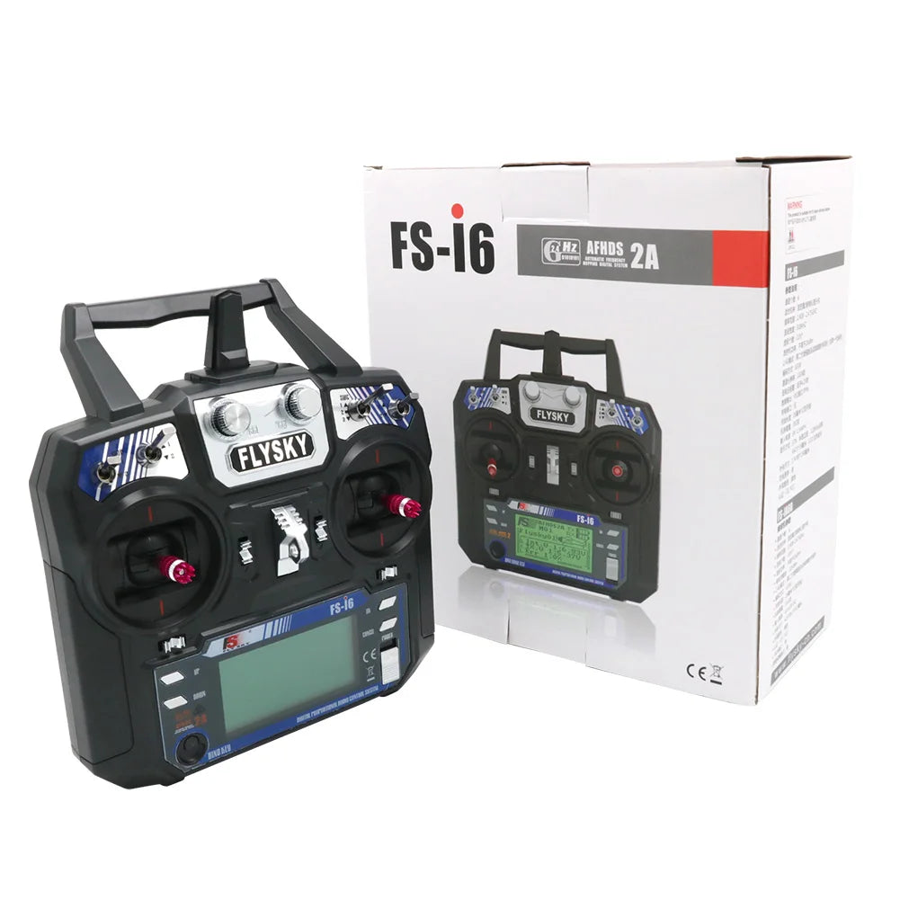 Transmisor FLYSKY FS-i6 I6 2.4G 6CH Control Remoto de Radio con Receptor iA6 iA6B X6B A8S R6B iA10B FS2A para Avión RC Drone