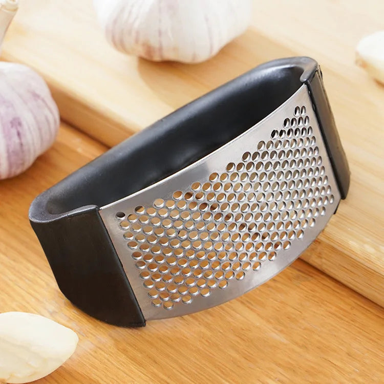 Stainless Steel Manual Garlic Press, Garlic Chopper, Garlic Mincing Tool, Fruit and Vegetable Tools, Kitchen Accessories, Gadget