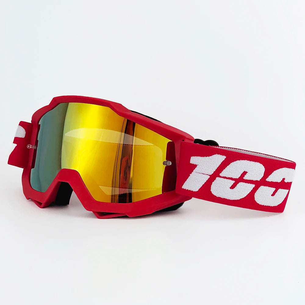 Lunettes de moto 100 MX, lunettes de motocross, lunettes de soleil tout-terrain pour homme, masque MTB ATV, protection coupe-vent, cyclisme, course
